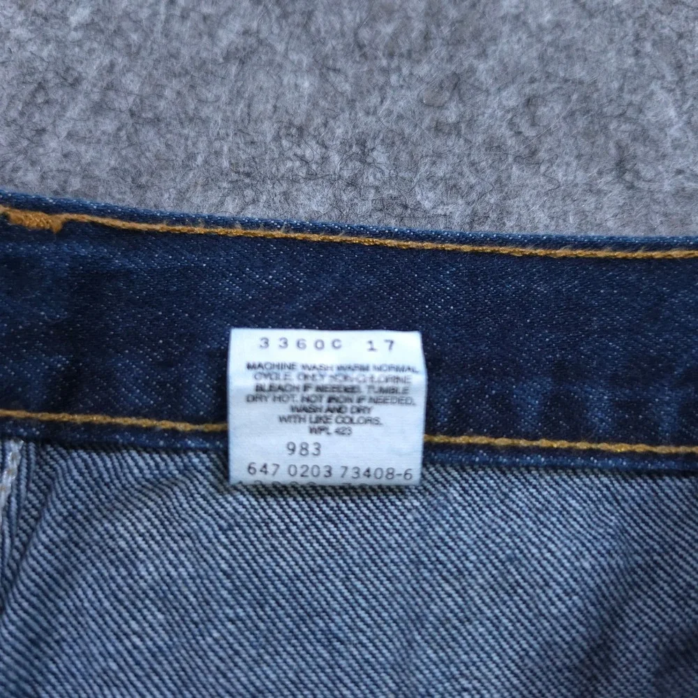 Vintage Levi's‎ Mens Regular Straight Leg Jeans Dark Wash Indigo Blue 36x30 y2k